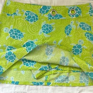 Vintage Lilly Pulitzer Lime Green Skirt with Turtle Design